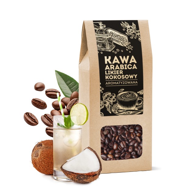Kawa ziarnista Arabica Likier kokosowy 100 g