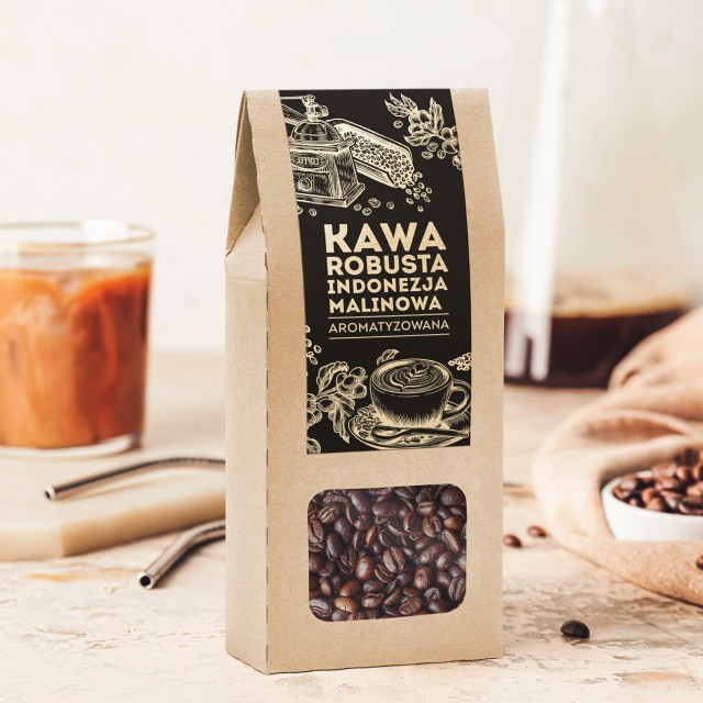 Kawa Robusta Indonezja malinowa 100 g