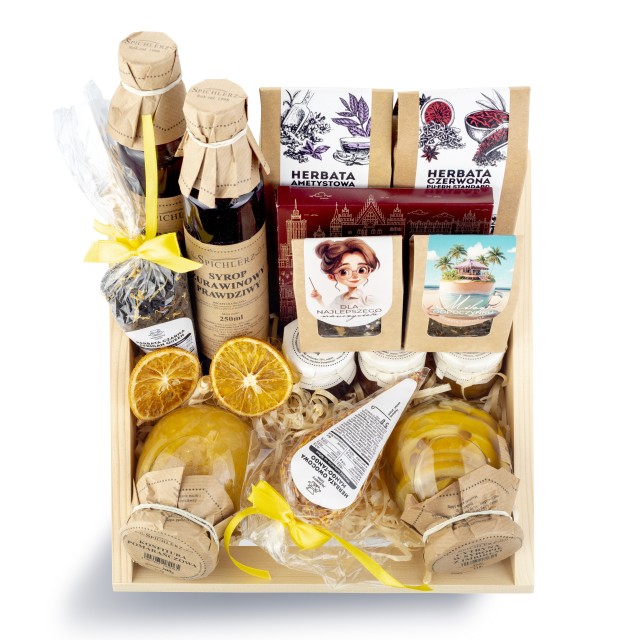 Upominek DLA NAUCZYCIELA mega prezent dla nauczyciela CZEKOLADA kosz prezentowy