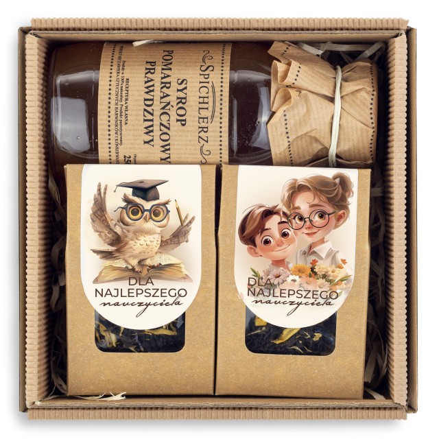 Kosz prezentowy na DZIEŃ NAUCZYCIELA dla wychowawcy 