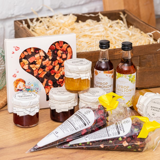 Zestaw prezentowy dla nauczyciela upominek z herbatą i czekoladą 