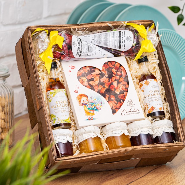 Zestaw prezentowy dla nauczyciela upominek z herbatą i czekoladą 