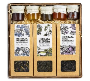 Zestaw prezentowy - herbata i konfiturki