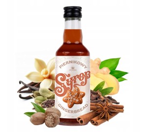 Syrop do kawy piernikowy 200 ml zimowy DOSKONAŁY DO NAPOJÓW Gingerbread