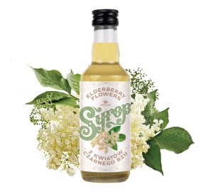 Syrop z kwiatu czarnego bzu 200 ml WYCIĄG naturalny 43% Elder Flower do kaw