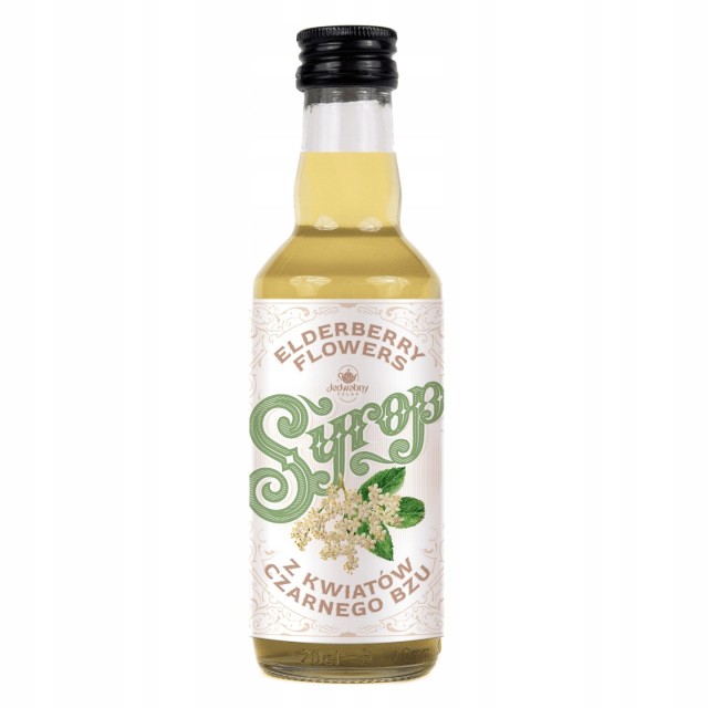 Syrop z kwiatu czarnego bzu 200 ml WYCIĄG naturalny 43% Elder Flower do kaw