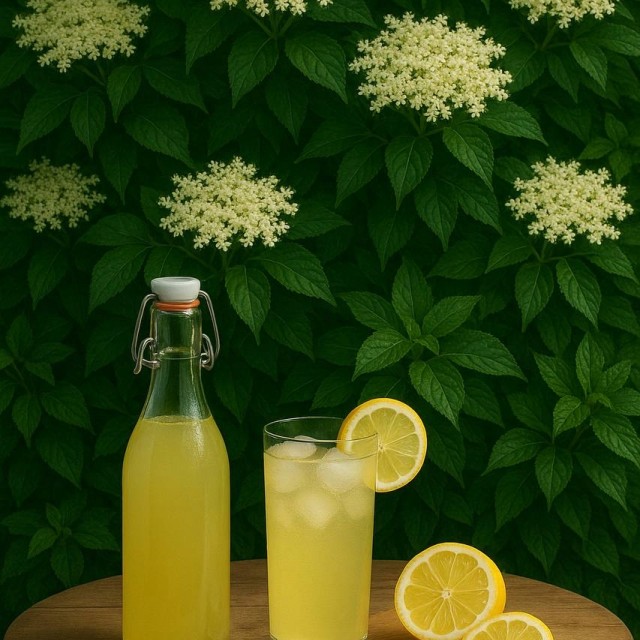 Syrop z kwiatu czarnego bzu 200 ml WYCIĄG naturalny 43% Elder Flower do kaw