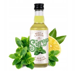 Syrop miętowy z cytryną 200 ml NATURALNY do napojów do kawy MOHITO base