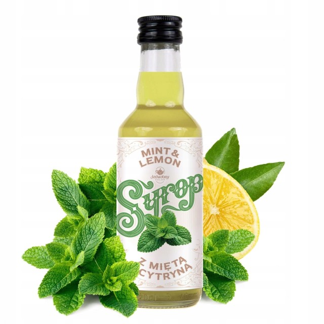 Syrop miętowy z cytryną 200 ml NATURALNY do napojów do kawy MOHITO base