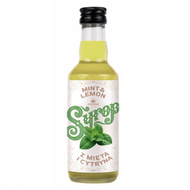 Syrop miętowy z cytryną 200 ml NATURALNY do napojów do kawy MOHITO base