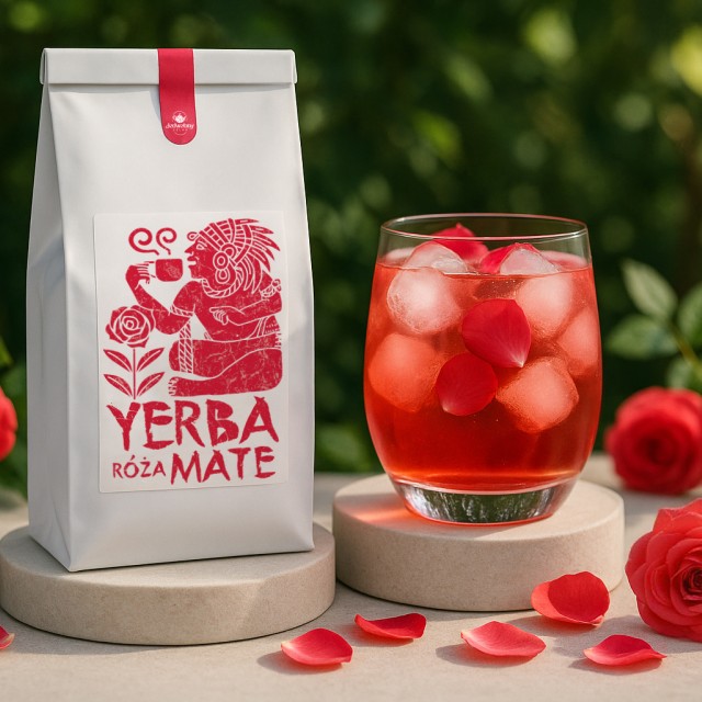 Yerba Mate płatki róż 500g